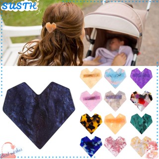 SUSTH Heart Hair Clip Gift Hair Accessories Candy Color Acrylic Clip