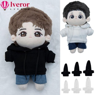 Lveror เสื้อกันหนาว มีฮู้ด แฮนด์เมด อุปกรณ์เสริม สําหรับตุ๊กตา 1/111/12 OB11 10 ซม. 15 ซม. 20 ซม.