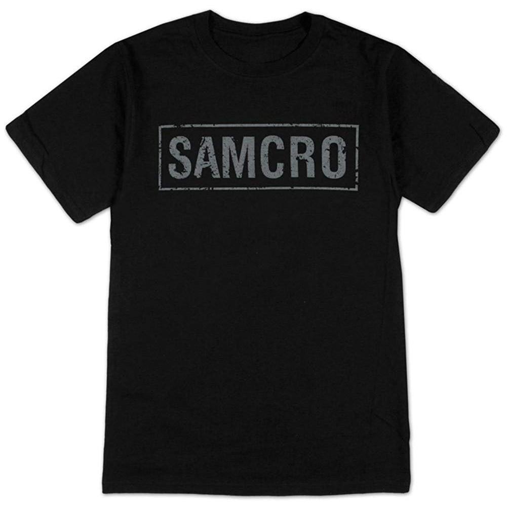 การออกแบบเดิมเสื้อยืดผ้าฝ้ายพิมพ์ลาย Sons of Anarchy samcro