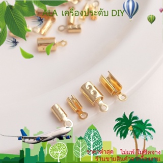 ❤️เครื่องประดับ DIY❤️คลิปหัวเข็มขัด ชุบทอง 14k ทรงกลม อุปกรณ์เสริม สําหรับเชือกหนัง DIY[หัวเข็มขัดเชื่อมต่อ/สร้อยข้อมือ/สร้อยคอ/กําไลข้อมือ]