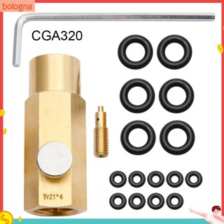 [Bologna] ชุดอะแดปเตอร์เชื่อมต่อถังโซดา TR21-4 เป็น CGA320 W21.8