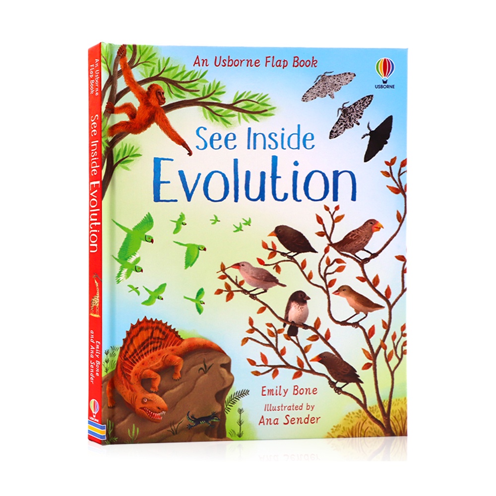 Usborne Look See Inside Evolution British Famous 3D Flip Flap Picture Card Book Kids Learning English Reading Books