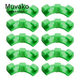 Muvako 10pcs Support Growth Manipulation kit Bending Twig Clamps 90 Degree Plant Benders No Stake Trellis Control Planter Fixing Branches Growth of Plants Plastic Plant Trainer for Low Stress Training/Multicolor