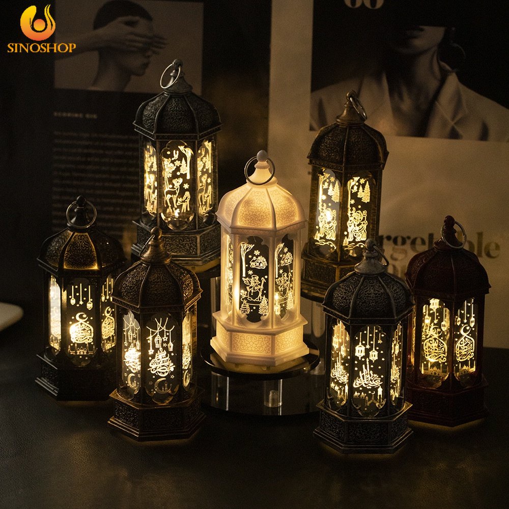 [Eid Decoration] โคมไฟกลางคืน แบบพกพา สําหรับตกแต่งบ้าน เทศกาลรอมฎอน