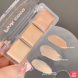 Pinkcoco Full Coverage Concealer For Acne Scars &amp; Dark Spots &amp; Dark Circles Foundation Waterproof And Lasting Ultra-thin Lazy Cream 3 Color [hotmax]