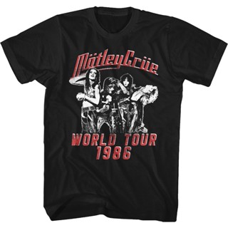 เสื้อยืด พิมพ์ลาย Theatre of Pain World Tour Motley Crue สําหรับผู้ชาย