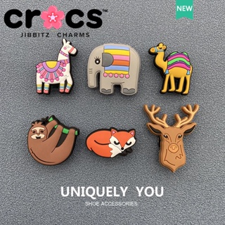 Jibbitz crocs charms หัวเข็มขัด รูปสัตว์โลกน่ารัก อุปกรณ์เสริม สําหรับตกแต่งรองเท้า