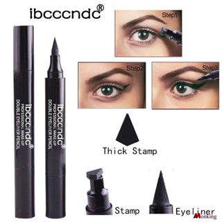 ibcccndc อายไลเนอร์ 2 หัว ซีล เพน กันน้ำ ไม่หลุดง่าย Triangle Eyeliner Pen (fine Model) (monkingstore_th)