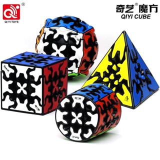 Qiyi ลูกบาศก์เกียร์เมจิก 3x3x3 ลูกบาศก์เกียร์พีระมินซ์ ทรงกระบอก และลูกบาศก์เกียร์ ของเล่นปริศนา