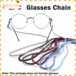 MOILY Colorful Leather Eyeglass Chain Adjustable Glasses String Unisex Sunglasses Rope Band