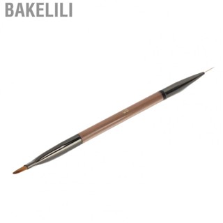 Bakelili Painting Nail Art Brush Brushes Transparent Brown  Liner Thick Rod Double Ended Dotting for Salon