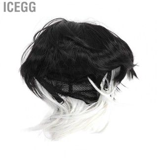 Icegg Band Short Shaggy Wig  Hair Unisex Fashionable for Women Parties