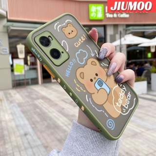 เคสโทรศัพท์มือถือแบบแข็ง ใส กันกระแทก ลายการ์ตูนหมีเท็ดดี้ สําหรับ OPPO A76 A36 A78 5G A58 5G A58x 5G