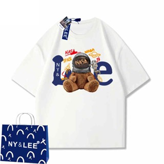 [พร้อมส่ง] เสื้อยืด ทรงหลวม พิมพ์ลาย NY แฟชั่นฤดูร้อน สําหรับคู่รัก