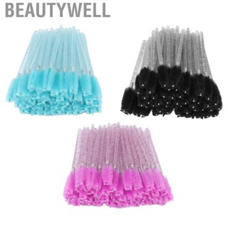 Beautywell 50pcs Disposable Eyelash Brushes Portable  Brush Wands Applicator Makeup