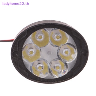 Doulady ไฟตัดหมอก Led 6 ดวง 12V ทรงวงรี สว่างมาก สีขาว สําหรับรถจักรยานยนต์