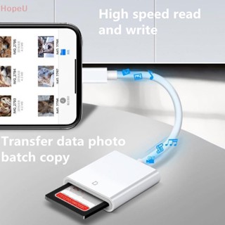 [HopeU] 2in1 อะแดปเตอร์การ์ดหน่วยความจํา SD TF สําหรับ IOS SD TF Card Reader Data Converter