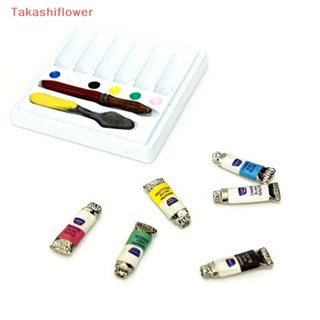 (Takashiflower) สีน้ําจิ๋ว 1:12 สําหรับตกแต่งบ้านตุ๊กตา diy