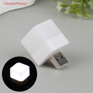 (Takashiflower) โคมไฟอ่านหนังสือ Led ทรงสี่เหลี่ยม ขนาดเล็ก แบบพกพา USB