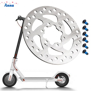 【Anna】Disc Rotor Silver Color Stainless Steel 120mm 6 Holes Electric Bicycle