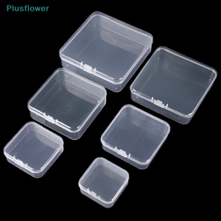 &lt;Plusflower&gt; กล่องเก็บเครื่องประดับ ต่างหู แหวน สร้อยคอ แบบใส กันฝุ่น 5 ชิ้น ลดราคา