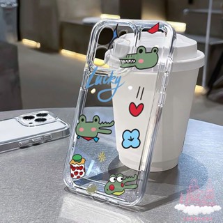 CROCS เคสโทรศัพท์มือถือแบบนิ่ม TPU ใส กันกระแทก กันรอยกล้อง ลายการ์ตูน สําหรับ iPhone 14 Plus 11 12 13 Pro Max X XR XS 7 8 Plus SE 2020