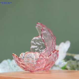 Erck&gt; ใหม่ จานแก้วใส่เครื่องปรุง ลายดอกซากุระ สีทอง ขนาดเล็ก