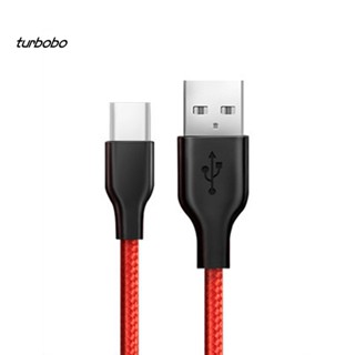 Turbobo Micro USB / Type C ไนลอนถัก ชาร์จเร็ว สายซิงค์ข้อมูล 1 เมตร สําหรับโทรศัพท์มือถือ