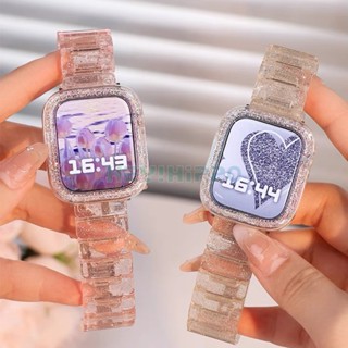 สายนาฬิกาข้อมือเลเซอร์ และเคสป้องกัน สําหรับ smartwatch series 8 7 6 5 4 SE iwatch 45 44 41 40 มม.