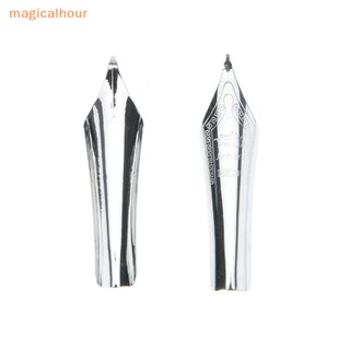 Magicalhour^^ ปากกาหมึกซึม ปลายโค้ง สีเงิน x750 159 สําหรับ jinhao *new 1 ชิ้น