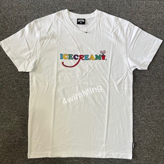 Bbc ICECREAM เสื้อยืด แขนสั้น ลายดอกไม้ โลโก้กระถาง