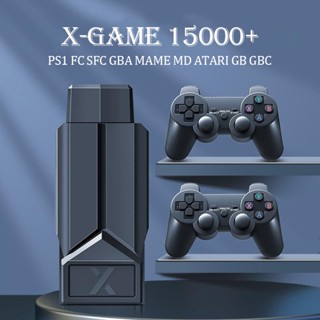 เกมคอนโซลวิดีโอ 4K พร้อมตัวควบคุมแบบไร้สาย และเกม 15000-32G 64G