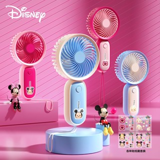 Disney มือถือสายคาดลมแรงลมแรงลมดีเยี่ยมพกพาสะดวกมินิของขวัญ USB มีพัดลมขนาดเล็ก Mini Fan