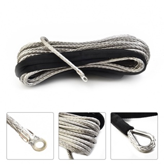 ⚡READYSTOCK⚡Winch Rope Synthetic Line Cable With Sheath Gray Motorcycles Equipment