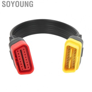 Soyoung OBD Extension Cable  OBD2 Connector 16pin 36cm  Aging Impact Proof for Car