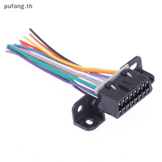 Pufang อะแดปเตอร์เชื่อมต่อสายเคเบิล OBD2 16 Pin ตัวเมีย OBD 2 TH