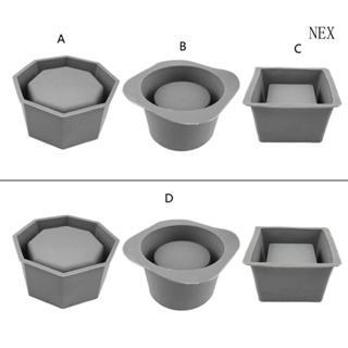 Nex แม่พิมพ์ซิลิโคนเรซิ่น รูปกระถางดอกไม้ สําหรับทําสบู่ เทียน