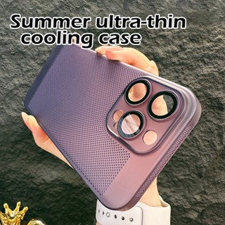 เคสโทรศัพท์มือถือ ผิวด้าน บางพิเศษ ป้องกันเลนส์กล้อง กันกระแทก สําหรับ iphone 14 Pro Max case 12 13 Pro Max 14 plus