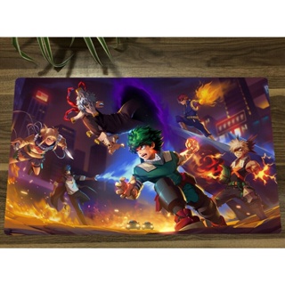 Yugioh แผ่นรองเมาส์ ลาย My Hero Academia Playmat TCG CCG สําหรับเล่นเกม