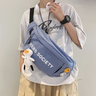 Chest Bag Mens Trendy Brand Ins Shoulder Bag Casual All-match Crossbody Bag Sports Backpack Female Student Japanese Style Crossbody Waist Bag