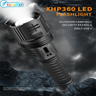 Xhp360 ไฟฉายขนาดเล็ก น้ําหนักเบา พร้อมเชือกหาง สําหรับตั้งแคมป์กลางแจ้ง