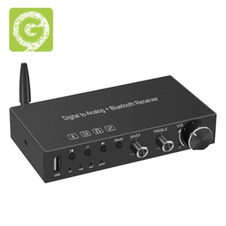 ตัวแปลงดิจิตอล USB 192KHz DAC เป็นอะนาล็อก พร้อมเครื่องขยายเสียงหูฟัง ตัวรับสัญญาณบลูทูธ 5.0 ในตัว เครื่องเล่นเพลง