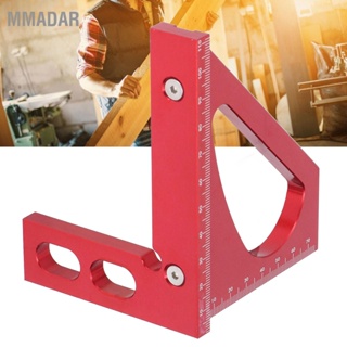 MMADAR 3D Miter Angle Ruler อลูมิเนียมอัลลอยด์ Professional Red 45 Degree Square สำหรับงานไม้