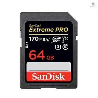 ของแท้ SanDisk Extreme Pro SDXC UHS-1 การ์ดหน่วยความจํา U3 C10 V30 4K ความเร็วสูง 170MB/s อ่าน 90MB/s