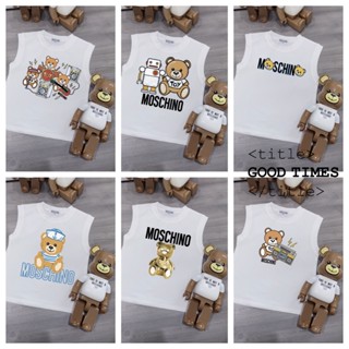 【พร้อม Brandtag】mos Size80-140 เสื้อกล้ามเด็กแรกเกิด เสื้อกั๊กผ้าฝ้าย แขนกุด แบรนด์พรีเมี่ยม เด็กผู้หญิง เด็กผู้ชาย งานเลี้ยงวันเกิด คุณภาพสูง ของขวัญสําหรับเด็กผู้ชาย และเด็กผู้หญิง