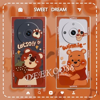 เคสโทรศัพท์มือถือแบบนิ่ม TPU ลายการ์ตูนหมีสตรอเบอร์รี่น่ารัก สําหรับ Realme 11 Pro+ Plus 5G C53 NFC 4G Realme11 11Pro Realme11Pro+