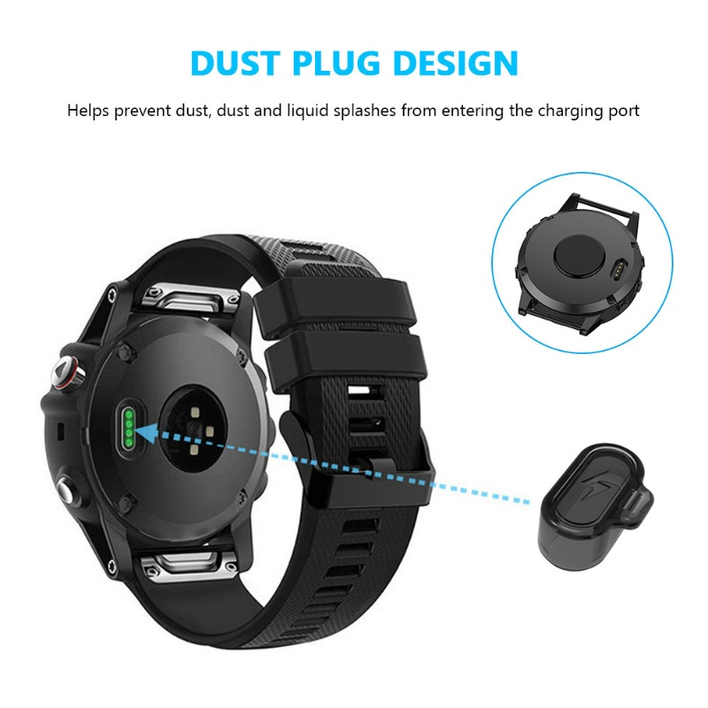[ขายดี] ฝาครอบพอร์ตชาร์จ กันฝุ่น ซิลิโคนนิ่ม สําหรับ Garmin Forerunner 955 945 255 Fenix 7 7S 7X 6 6S 6X
