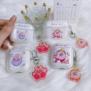 เคสหูฟัง TPU นิ่ม แบบใส กันกระแทก ลายการ์ตูน พร้อมตะขอ สําหรับ AirPods Pro2 3 1