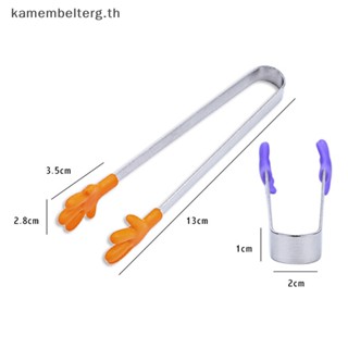 Kam ที่คีบอาหารซิลิโคน ทรงสี่เหลี่ยม ขนาดเล็ก กันลื่น สําหรับคีบน้ําแข็ง กาแฟ น้ําตาล บาร์บีคิว