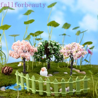 FALLFORBEAUTY โมเดลต้นไม้จําลอง ซากุระ พลาสติก ขนาดเล็ก สําหรับตกแต่งสวน